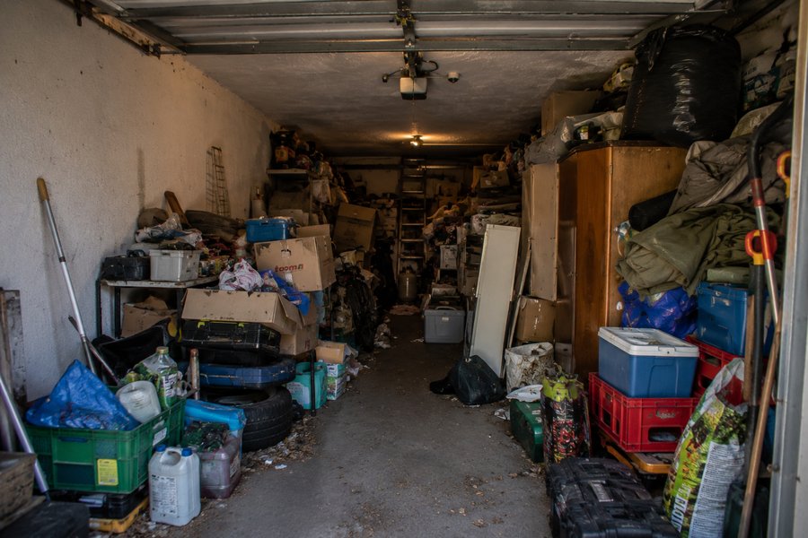 Garage vor Räumung